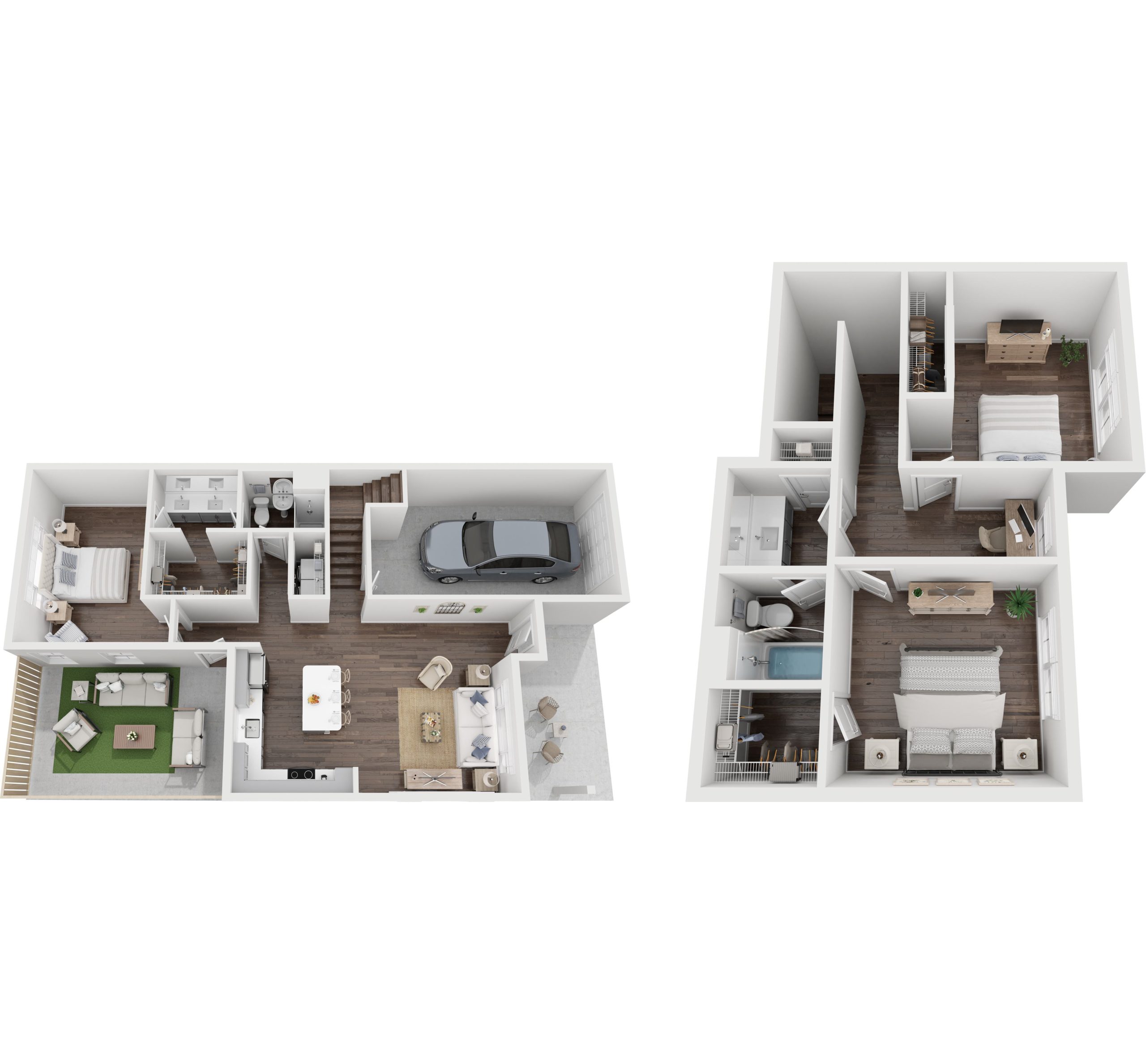 C2 – 2-Bedroom Townhome