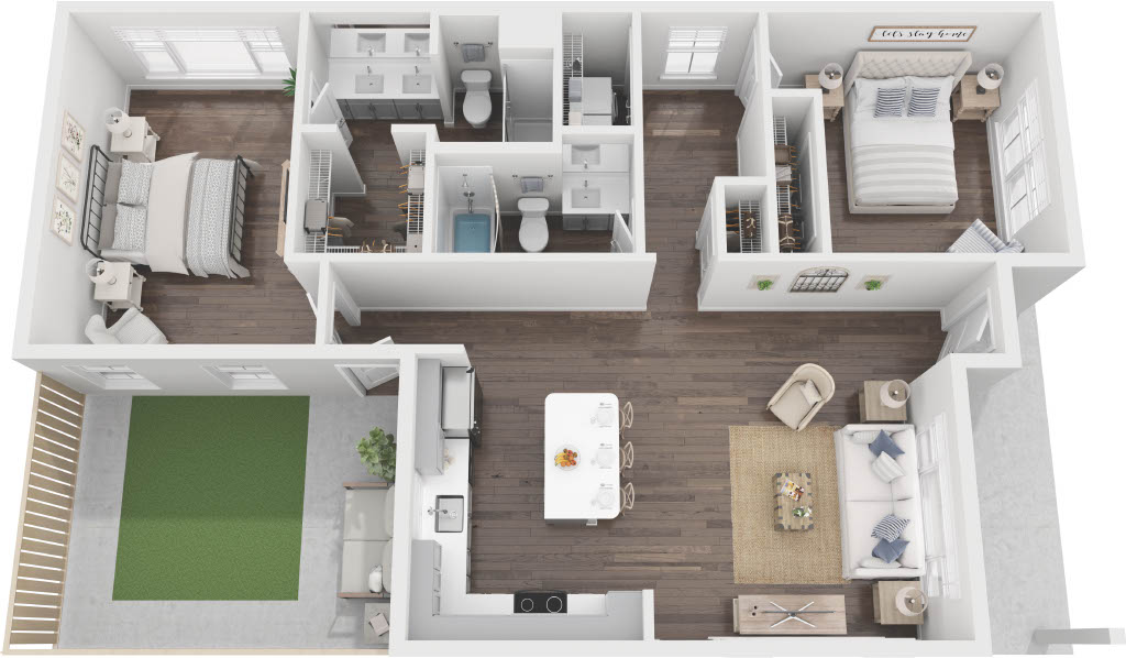 B1 – 2-Bedroom Cottage