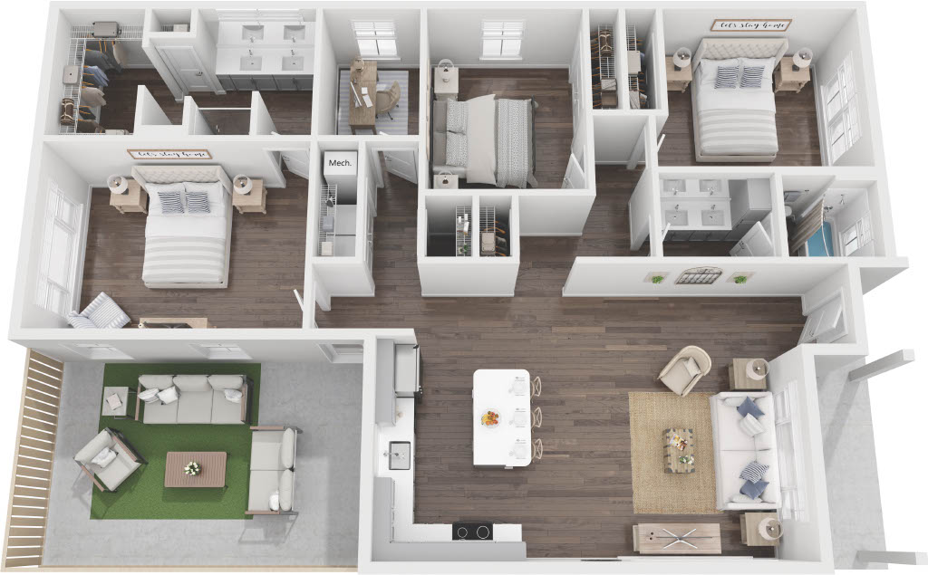 C1 – 3-Bedroom Cottage
